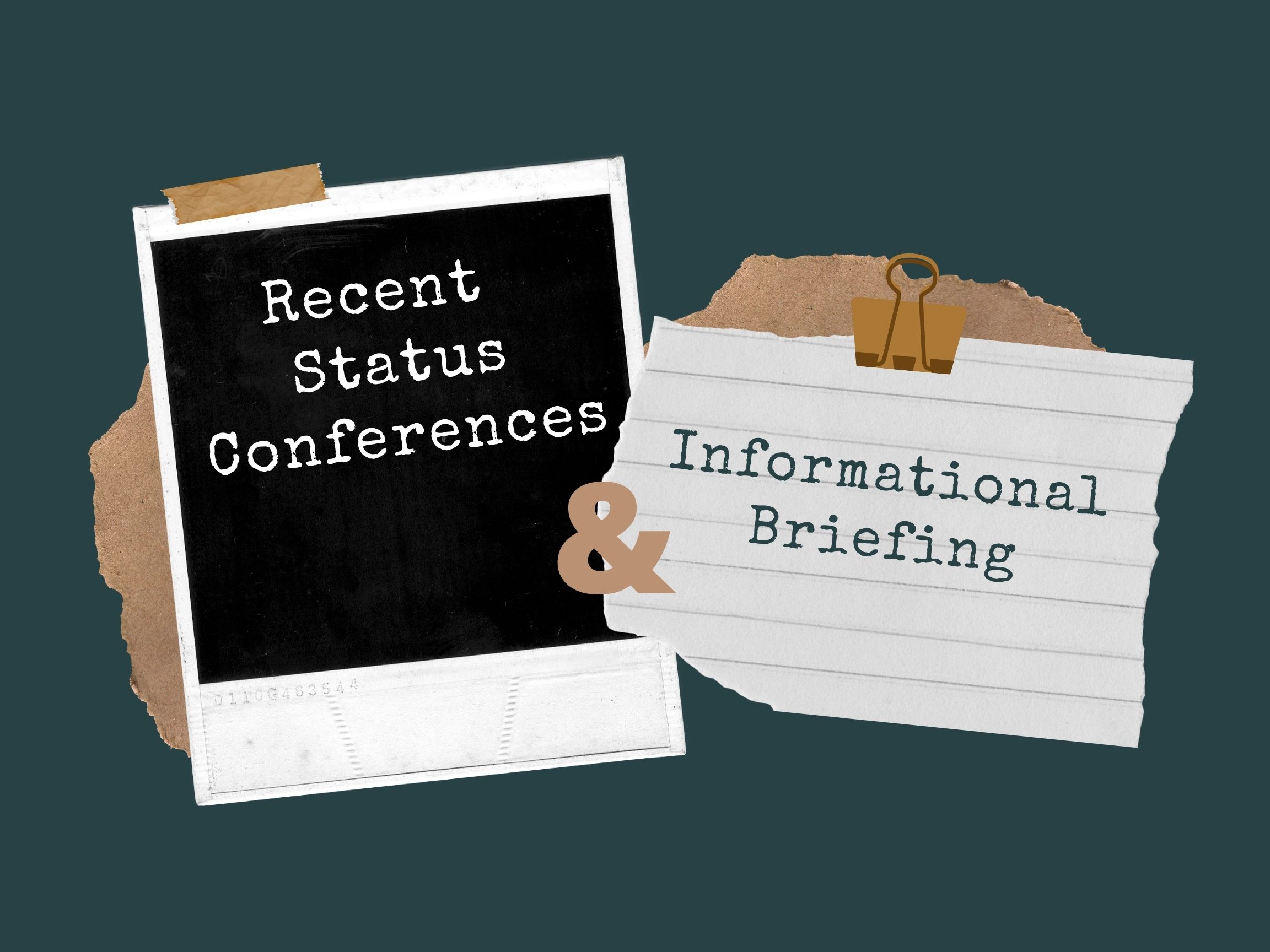 Consumer Advocacy Public Utilities (DCA) Recent Status Conferences