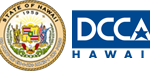 State of Hawaii seal and DCCA logo